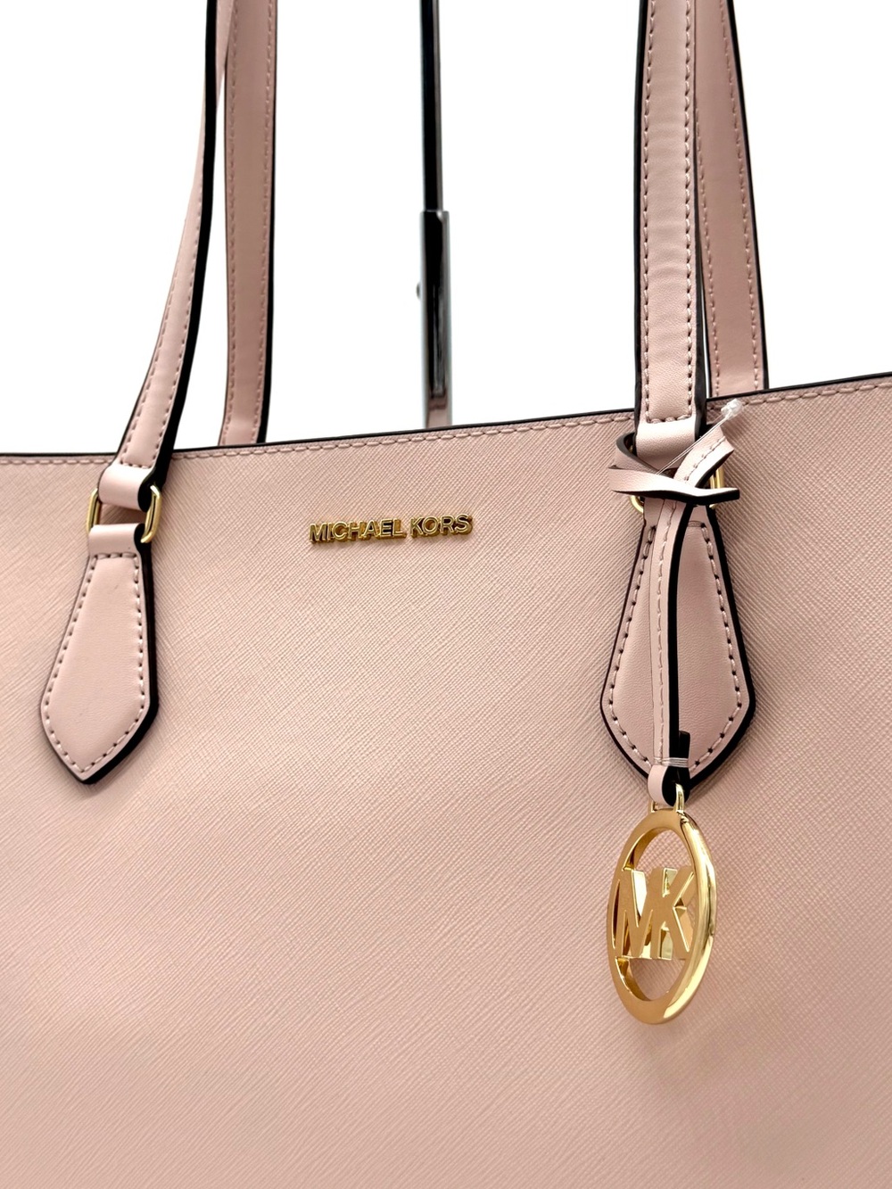 Michael Kors Bag Large Sheila Mf Tote Bag Powder Blush - Picture 2 of 10